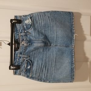 Hudson denim viper mini skirt.